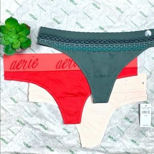 Aerie 3 for $23 Bundle Thongs NWT